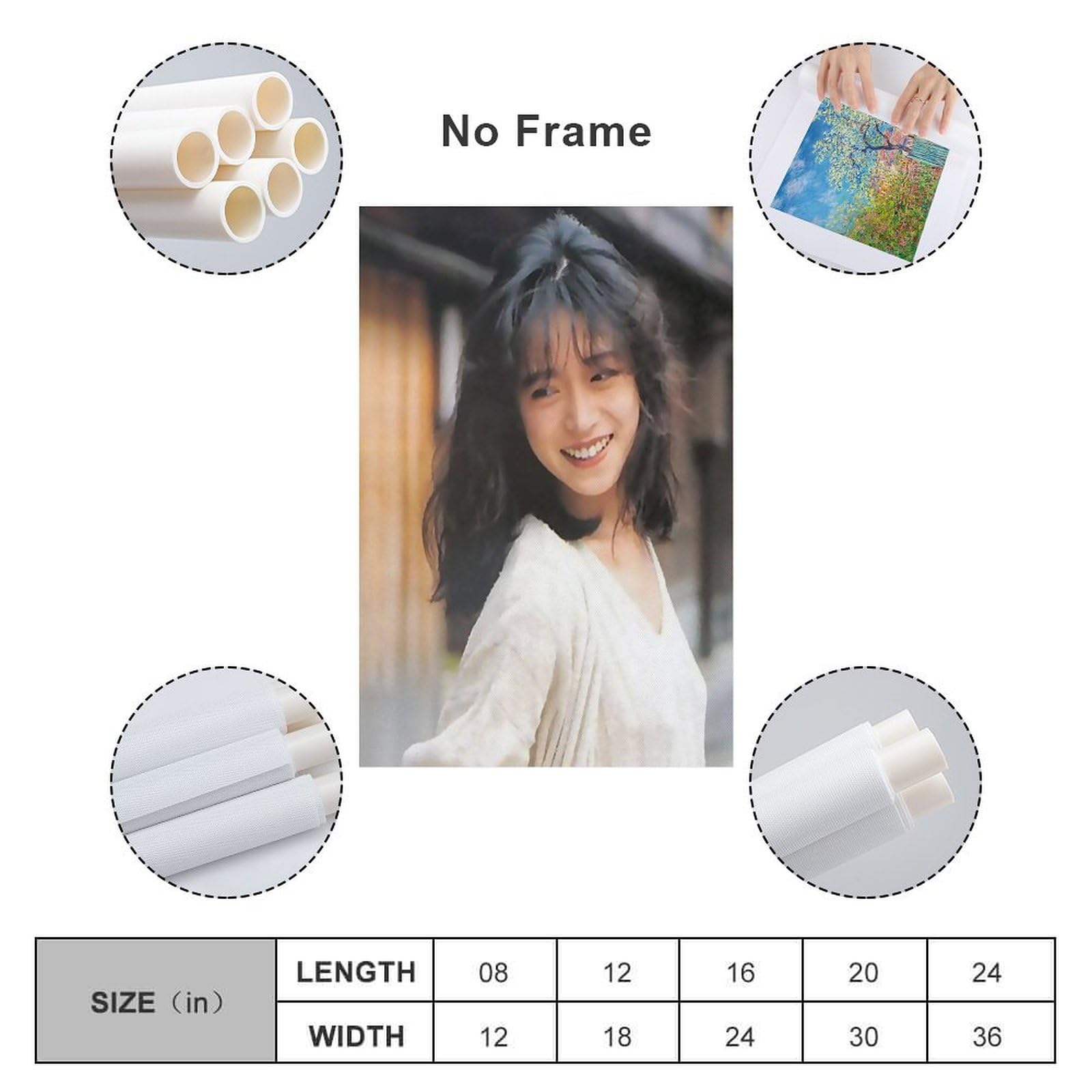 Amazon.co.jp: 中森明菜歌手女優可愛若い レトロ写真8ポスター クール